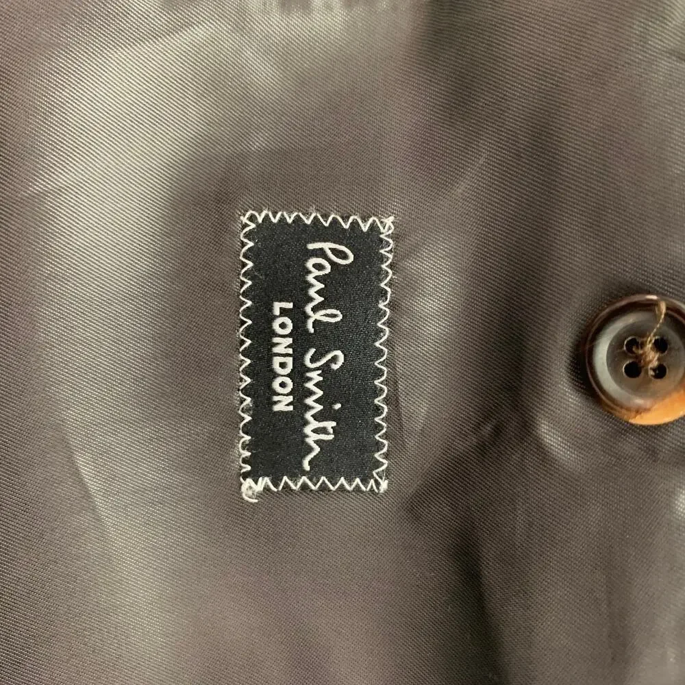 PAUL SMITH Size 44 Brown Wool / Mohair Single Breasted Sport Coat